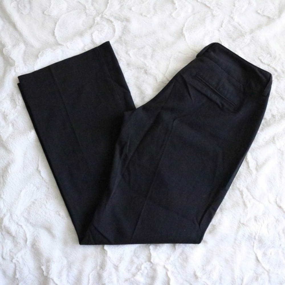 New York & Company Black Straight Leg Petite Dress Pants